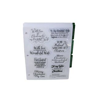 Christmas Polymer Stamp Set Mother Father Sister Brother Grandparents 93599